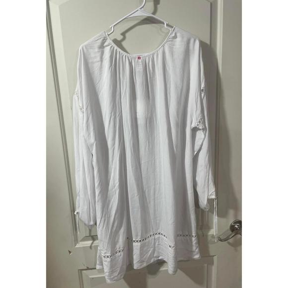 Red Carter Women's White Swim Cover-Up Dress M - Picture 2 of 3